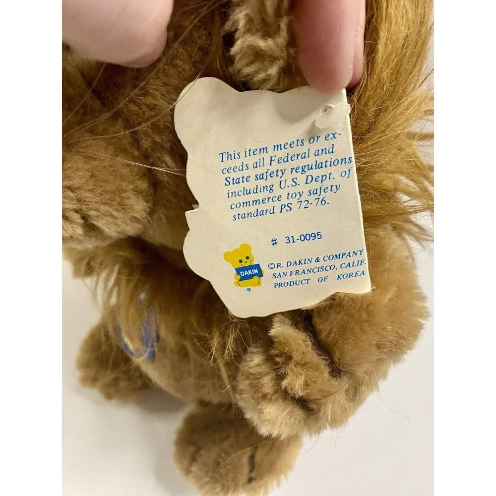 Dakin Ludicrous Lion Plush Nature Babies Stuffed Animal Vintage 1982‎ 10” READ